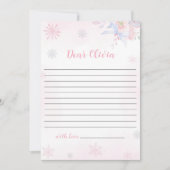 Winter Onederland Verjaardag Tijd Capsule Note Kaa Kaart (Voorkant)