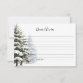 Winter Onederland Verjaardag Tijd Capsule Note Kaa Kaart (Voorkant)