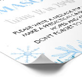 Winter Onederland Verjaardag Tijd Capsule teken Poster (Hoek)