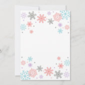 Winter ONEderland Verjaardag Uitnodiging - PPB - W (Achterkant)