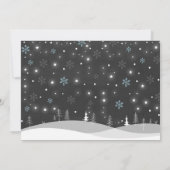 Winter ONEderland Verjaardag Uitnodiging Sneeuwman (Achterkant)