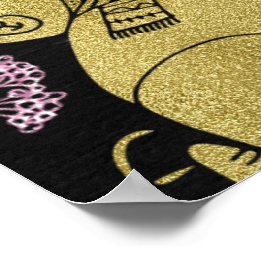 Winter Onederland Verjaardag Welkomstbord Sneeuwvl Poster (Hoek)