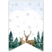 Winter ONEderland Verjaardagsbanner Vlaggetjes (Eerste vlag)