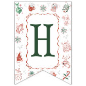 Winter ONEderland Verjaardagsbanner Vlaggetjes (Tweede vlag)