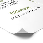 Winter Onederland Verjaardagsfoto Mijlpaal Poster (Hoek)