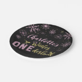 Winter Onederland Verjaardagspapier Borden Sneeuwv Papieren Bordje (Gekanteld)