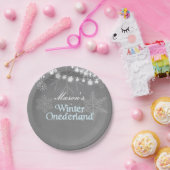 Winter onederland Verjaardagspapier Borden Sneeuwv Papieren Bordje (Feest)