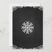 Winter Onederland verjaardagsuitnodiging jongen 1e Kaart (Achterkant)