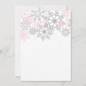 Winter ONEderland verjaardagsuitnodiging Kaart (Achterkant)