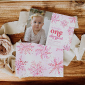 Winter Onederland verjaardagsuitnodiging Kaart