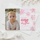 Winter Onederland verjaardagsuitnodiging Kaart