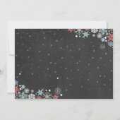 Winter Onederland verjaarfeest nodigt Jongen uit Kaart (Achterkant)