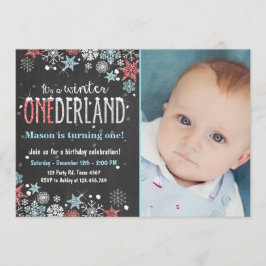 Winter Onederland verjaarfeest nodigt Jongen uit Kaart