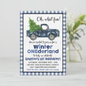 Winter Onederland | Vrachtwagen Kaart (Staand voorkant)