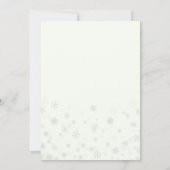 Winter Onederland Watercolor First Birthday Party Kaart (Achterkant)