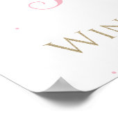 Winter Onederland Welkom Bord Poster (Hoek)