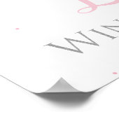 Winter Onederland Welkomstteken Poster (Hoek)