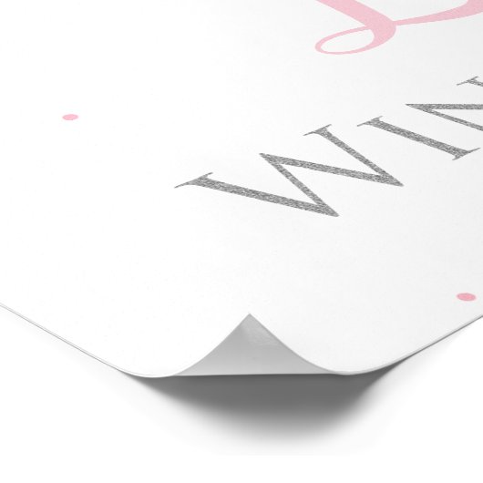 Winter Onederland Welkomstteken Poster (Hoek)