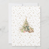 Winter Onederland Whimsical 1st birthday Brunette Kaart (Achterkant)