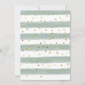 Winter Onederland White Floral Birthday Invitation Kaart (Achterkant)