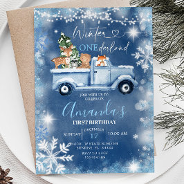 Winter Onederland White Snowflake Birthday Kaart