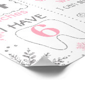 Winter Onederland Wonderland Birthday board Poster (Hoek)