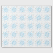 Winter ONEderland Wonderland Blue Silver Snowflake Cadeaupapier (Vlak)