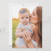 Winter Onederland Wonderland Eerste verjaardag Kaart (Achterkant)