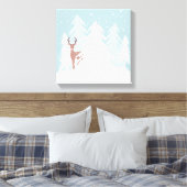 Winter Onederland Wonderland Hertendoek Print (Insitu (Slaapkamer))