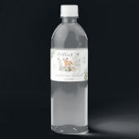 Winter Onederland Woodland Animal Birthday Waterfles Etiket<br><div class="desc">Winter Onederland Woodland Dier Verjaardag Waterfles Label</div>