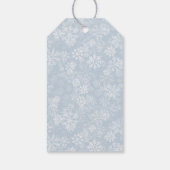 Winter Onederland Woodland Animals 1st Birthday Cadeaulabel (Achterkant)