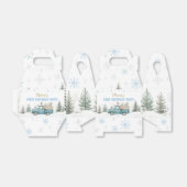 Winter Onederland Woodland Animals Birthday Bedankdoosjes (Uitgevouwen)