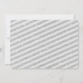 Winter ONEderland Zilveren Glitterij 1e Verjaardag Kaart (Achterkant)