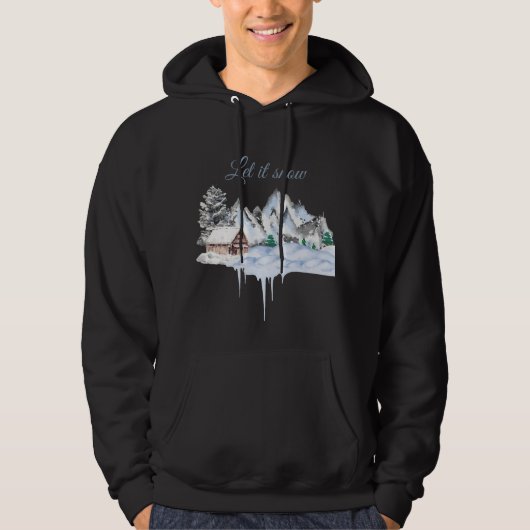 Winter ontwerp  hoodie (Voorkant)