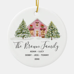 Winter Onze Eerste Kerstmis in ons nieuwe huis Keramisch Ornament