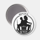 Winter Oorlogsmagneet Magneet (Voorkant / Achterkant)