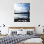 WINTER OP CAYUGA LAKE CANVAS AFDRUK (Insitu (Slaapkamer))