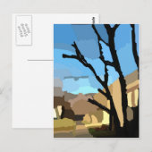 Winter op Cherry Tree Street Briefkaart (Voorkant / Achterkant)