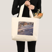 Winter op de Barn Grote Tote Bag (Voorkant (product))