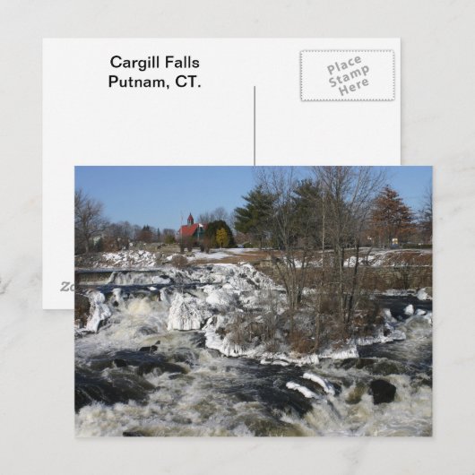 Winter op de Cargill-Herfsten Briefkaart (Voorkant / Achterkant)