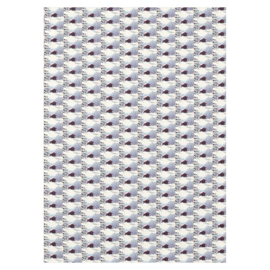 WINTER OP DE GEDEKTE BRIDGE TAFELKLEED (Voorkant)