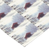 WINTER OP DE GEDEKTE BRIDGE TAFELKLEED (Gekanteld)