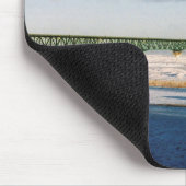 Winter op de Mackinac Bridge-mousepad Muismat (Hoek)