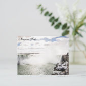 Winter op de Niagara-Herfsten Briefkaart (Staand voorkant)