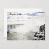 Winter op de Niagara-Herfsten Briefkaart (Voorkant / Achterkant)