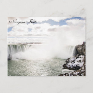 Winter op de Niagara-Herfsten Briefkaart