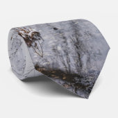 Winter op Finley Dam Stropdas (Opgerold)