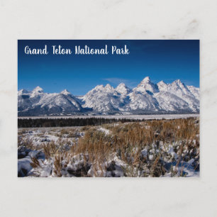 Winter op Grand Teton NP Briefkaart
