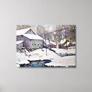 Winter op het Boerderij - Julian Onderdonk schilde Canvas Afdruk