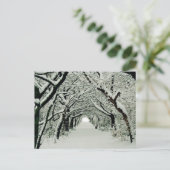 Winter op het Briefkaart van het Heaton Park (Staand voorkant)